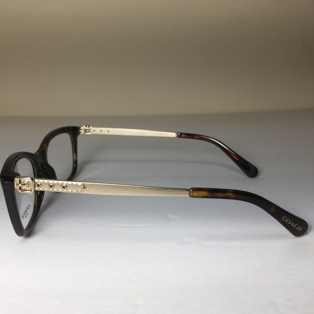 Coach Rectangular Brown Tortoise Eyeglasses NWOT - Picture 2 of 8